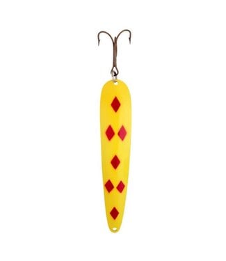 Lucky Strike Canoe Wobbler - Yellow Red Diamond