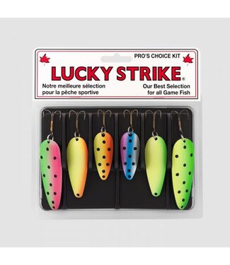 Lucky Strike 100661-37 Trout Kit #1 6Pk Flourescent Devil Baits