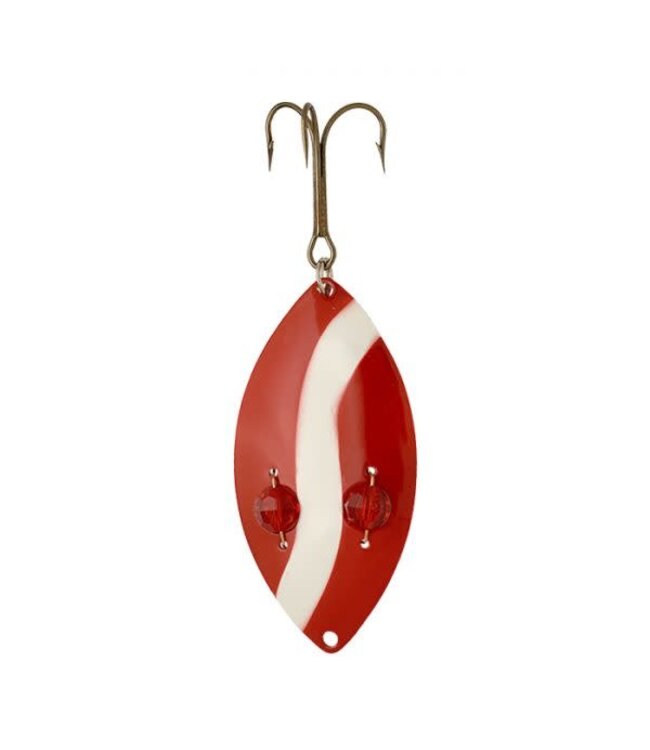 Lucky Strike Red Flash Wiggler - Red & White