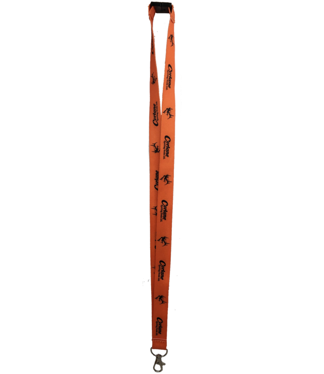 Corlane Branded Corlane Orange Lanyard With Metal Clasp