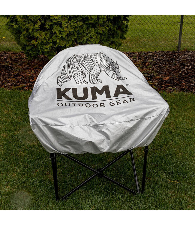 Kuma Lazy Bear Chair Cover Silver