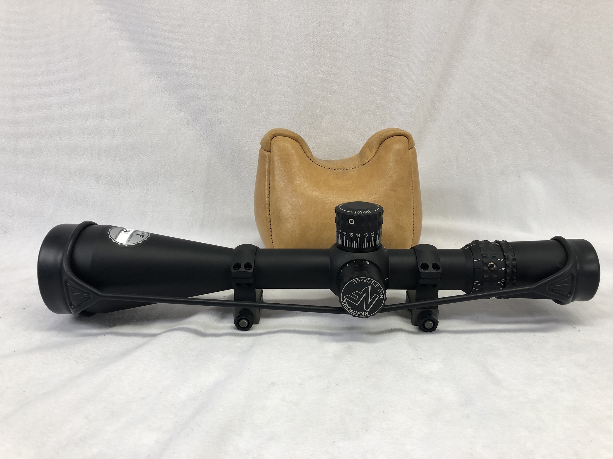 Nightforce Precision Optics Nightforce NXS 5.5-22x56 ZS MOAR C434 w/ Bases + Scope-Kini Cover C-4551 Nightforce Precision Optics Nightforce NXS 5.5-22x56 ZS MOAR C434 w/ Bases + Scope-Kini Cover C-4551
