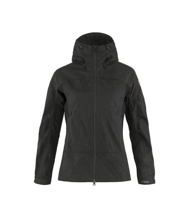 Fjallraven Womens Abisko Lite Trekking Jacket Dark Grey/Black