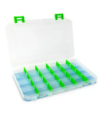 Large Ultra Thin Box -4 Cavity With Ocean Blue Tak Logic Liner