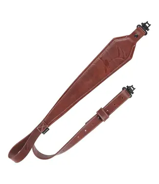 Allen Leather Rifle  Sling Deer Deboss Brown