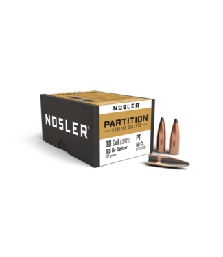 Nosler Bullets 50 Qty 30 Cal - 165gr Partition