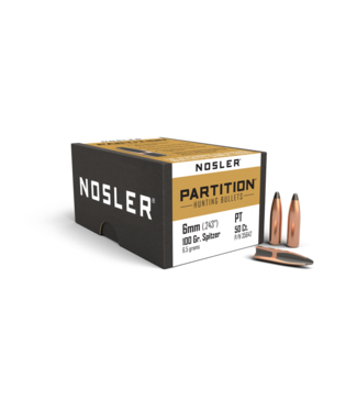 Nosler Nosler Partition Bullets 6mm .243" 100 gr SPT 50/ct