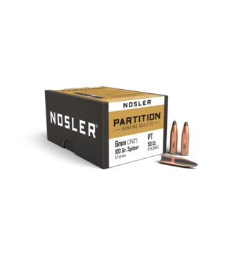 Nosler Partition Bullets 6mm .243" 100 gr SPT 50/ct