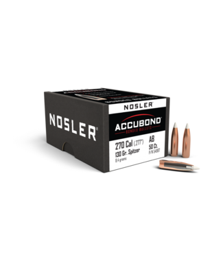 Nosler Nosler AccuBond Bullets .270 cal .277" 130 gr SBT-ACB 50/ct