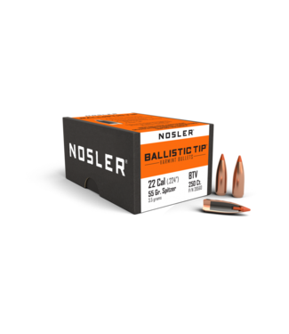 Nosler 39560 Rifle Bullets 22Cal 55Gr Ballistic Tip Varmit Pak .224