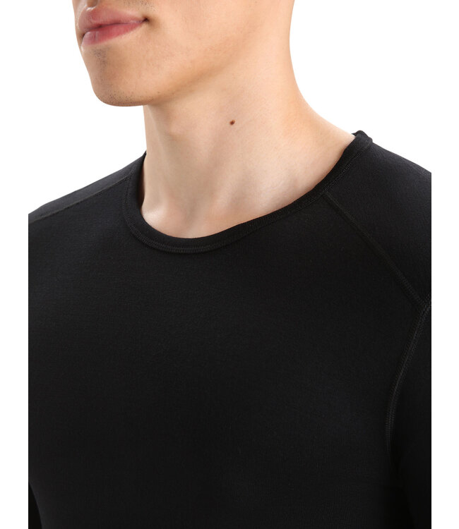 Icebreaker Merino Clothing Inc Mens 260 Tech LS Crewe Black