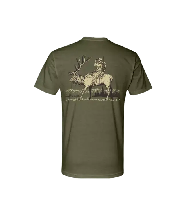 Burris Burris T-Shirt Elk Cowboy