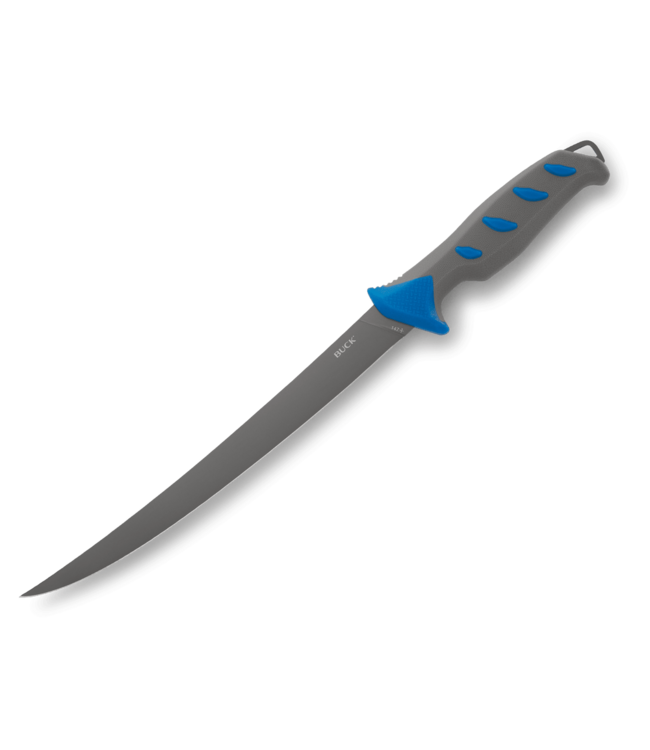 Buck Knives Buck Hookset Saltwater Fillet, Blue/Gray Handle, Sheath