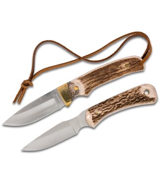 Uncle Henry White Stag Horn Skinner Combo (W/Sheath )
