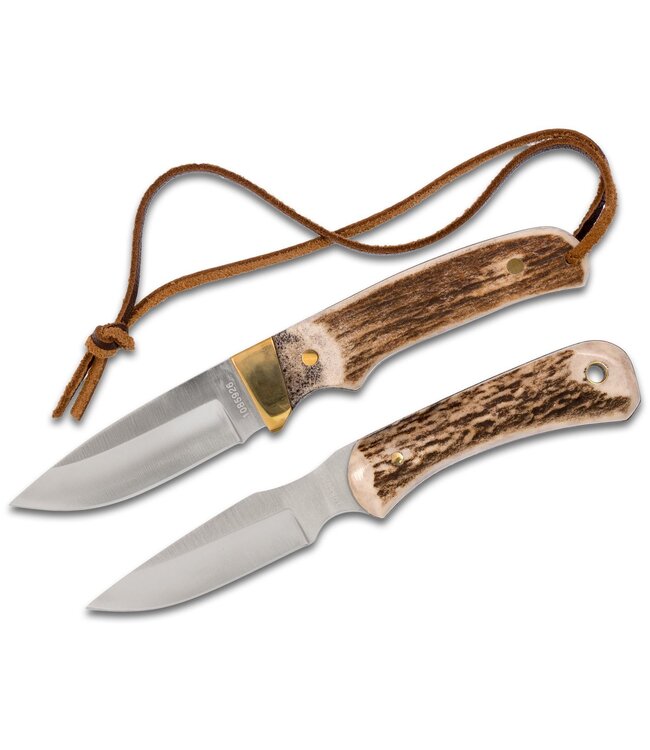White Stag Horn Skinner Combo (W/Sheath )