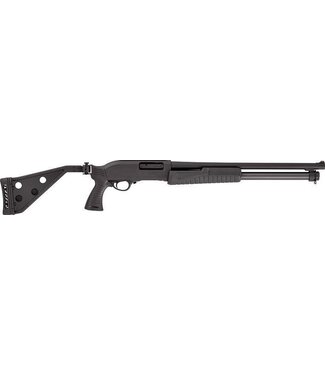 Escort 12GA Black w/Reg. & Side Folding Stock - Pump - 20" -  7+1 Rd