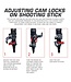 Allen Axial Shooting Stick Bipod - 61in