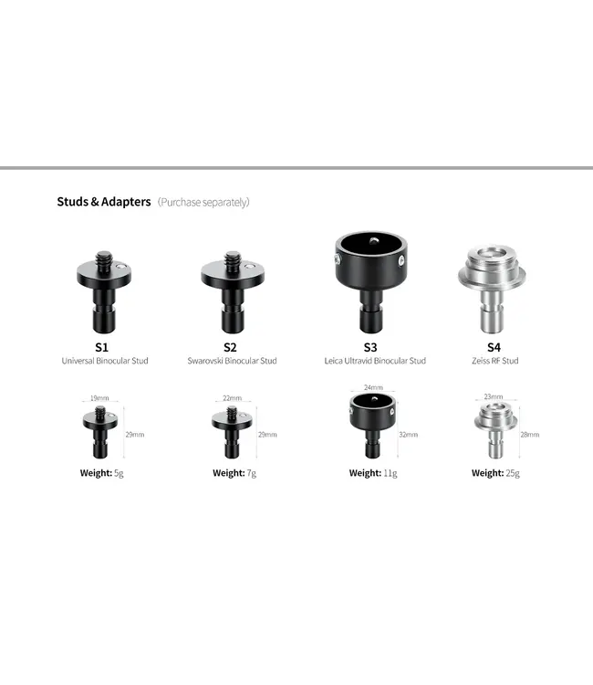 Leofoto Leofoto Bino Stud Adaptor