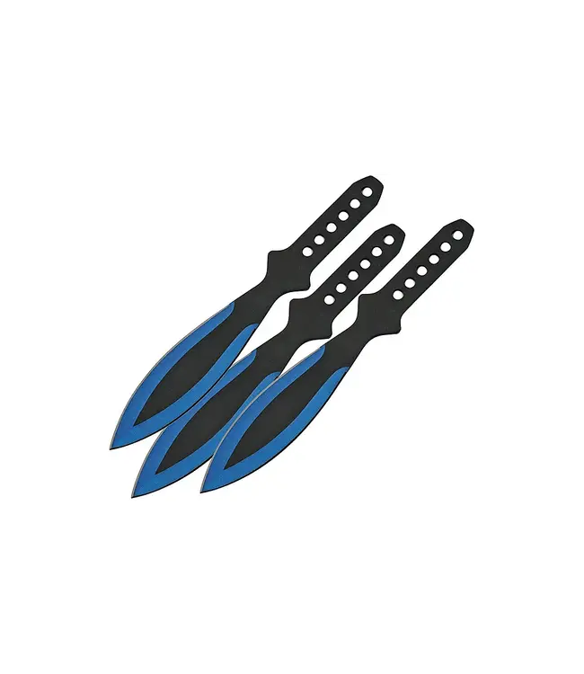 Throwing Knives 9" 3 Pack Blue