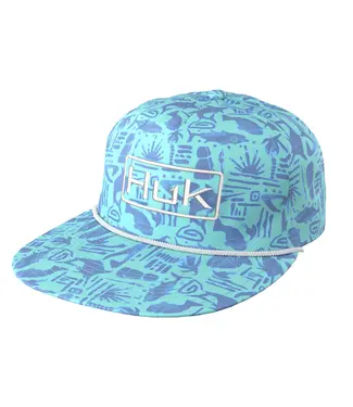 Huk Huk Tiki Beach Huk Rope Hat Blue