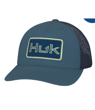 Huk Bold Patch Trucker Hat Blue