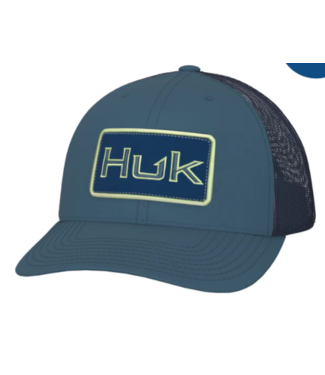 Huk Huk Bold Patch Trucker Hat Blue