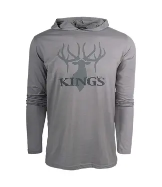 King's Camo Kings Logo Triblend Hoodie Tee