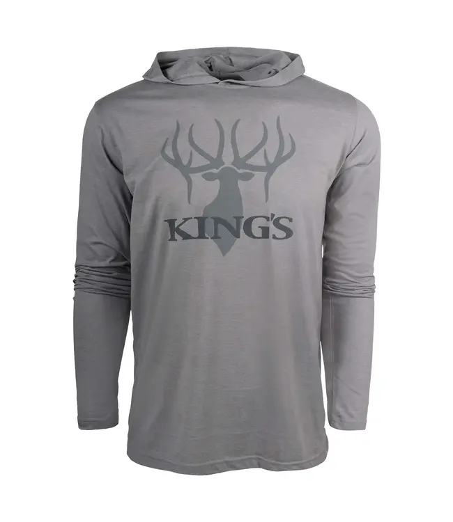 King's Camo Kings Logo Triblend Hoodie Tee