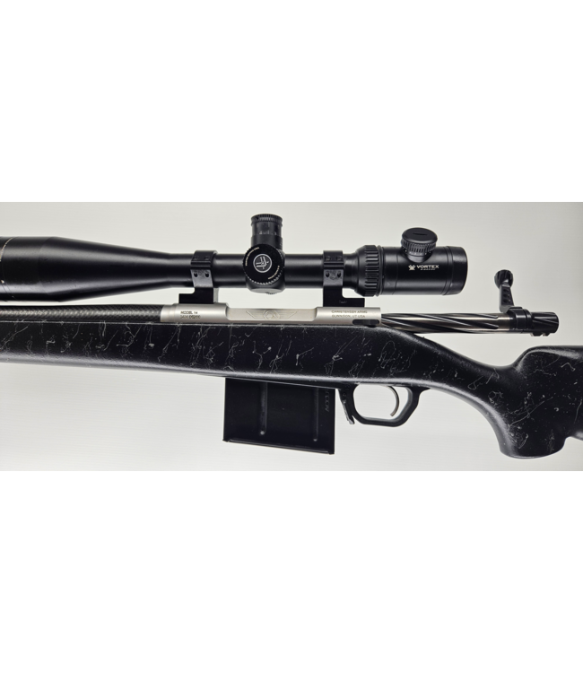 Christensen Ridgeline 28 Nosler - 26in - 5rd - C-4755 - w/Vortex Viper PST 6-24x50, Custom Turret for 162gr ELD-x, Magpul mag assembly, thread protector, radial brake