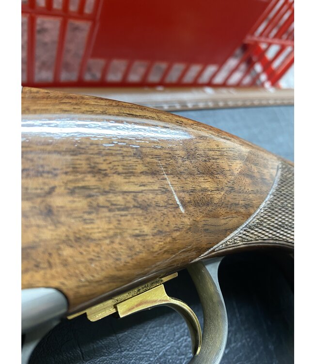 Browning 725 Trap 12GA w/ Adj Cheek Case Chokes C 4771  32in  2rd  O/U Cond VG-E