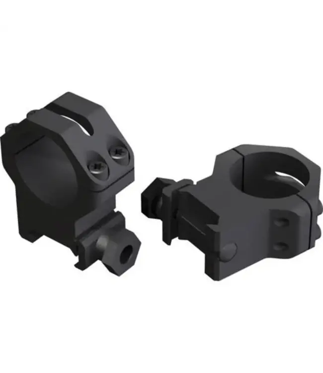 Weaver 30mm Medium Four-Hole Skeleton Mount Black Matte