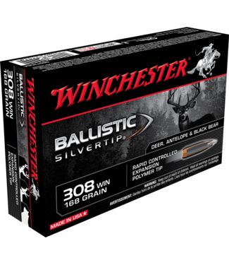 Winchester Winchester CF Ammo 308 Win 168 gr Ballistic Silvertip