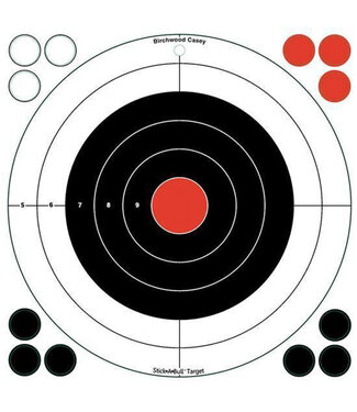 Birchwood Casey BIRCHWOOD CASEY Stickabull 12in Bull's Eye Self Adhesive Targets 5X12in