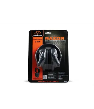 Walker's Razor Slim Electronic Muff - Black
