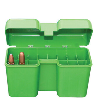 MTM Case-Gard Flip-top Ammo Box .270 to .300 WSM & .45-70 Green