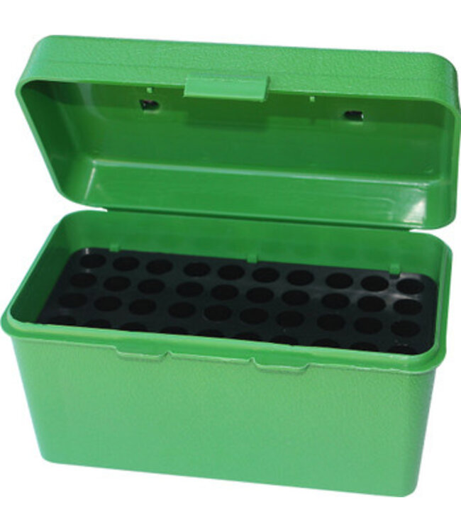 MTM Deluxe Flip-Top Ammo Box with Handle 50 Rounds 222 Rem Mag