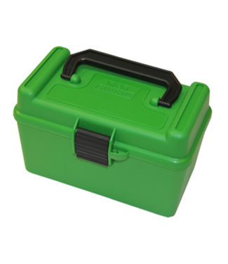 MTM 50rd Deluxe Flip Top Ammo Box with Handle 264 Win Mag