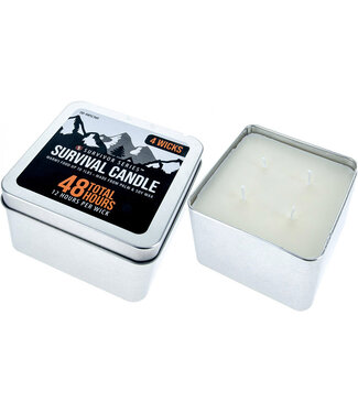 SE Survival Candle, 4 wicks, in Tin Box