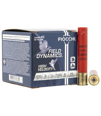 Fiocchi Ammunition Fiocchi Upland Game, .410 3" 1140fps 11/16oz #6 shot