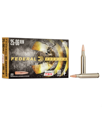 Federal P2506H Premium Barnes TSX Rifle Ammo, 25-06, 115 Grain