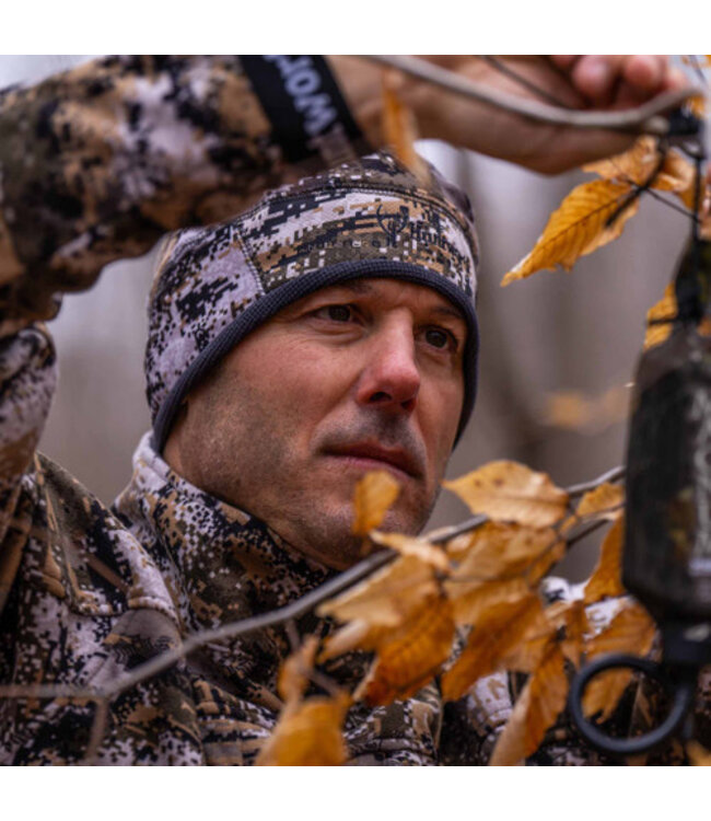 Huntworth Mens Colville Fleece Beanie Hat Disruption M/L