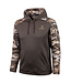 Huntworth Mens Performance Fleece Hoodie Charcoal Grey/Disruption Camo