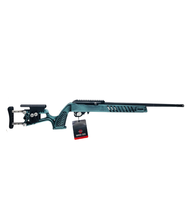 Black Rain Ordnance Bro-Pro-Am  .22 LR 18" - 10Rd Luth-AR MCA-22 Tiffany Blue Battleworn