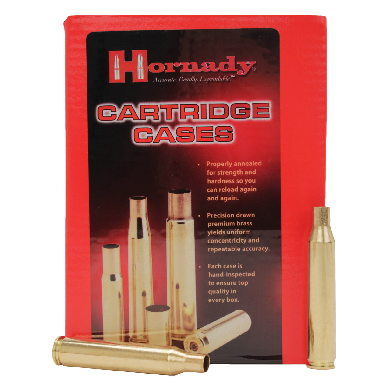 Hornady Unprimed Brass Rifle Cartridge Cases .2506 Rem 50/ct Corlane