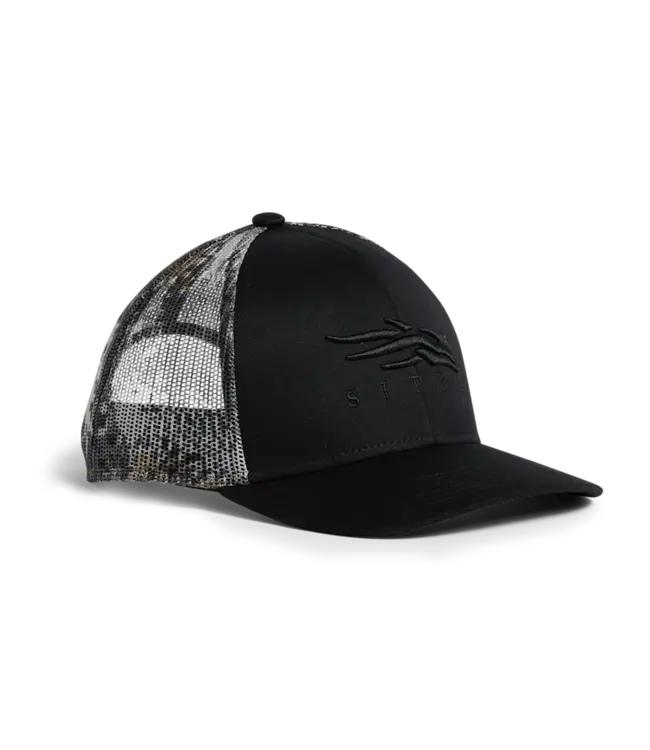 Sitka Icon Ev II Mid Pro Trucker Hat OSFA- Black