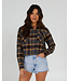 Salty Crew Salty Crew Stay Golden Crop Flannel