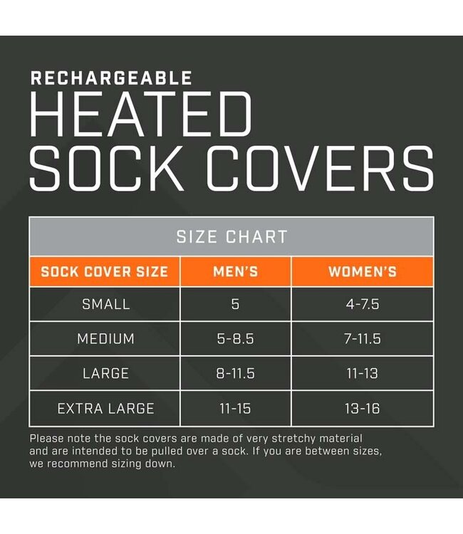 Thaw Rechargeable Heated Sock Covers