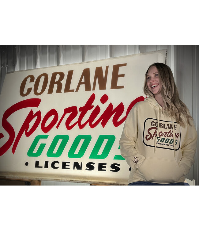 Corlane Branded Corlane 2024 Hoodie Vintage 1962 Cream