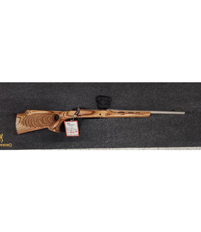 Used Ruger M77 MK2 458 Win Mag - 18in - 3rd - C-4767 - Cond: VG - w/Custom Barrel - STST. Vortex Sparc Red Dot - Laminate Thumbhole Stock