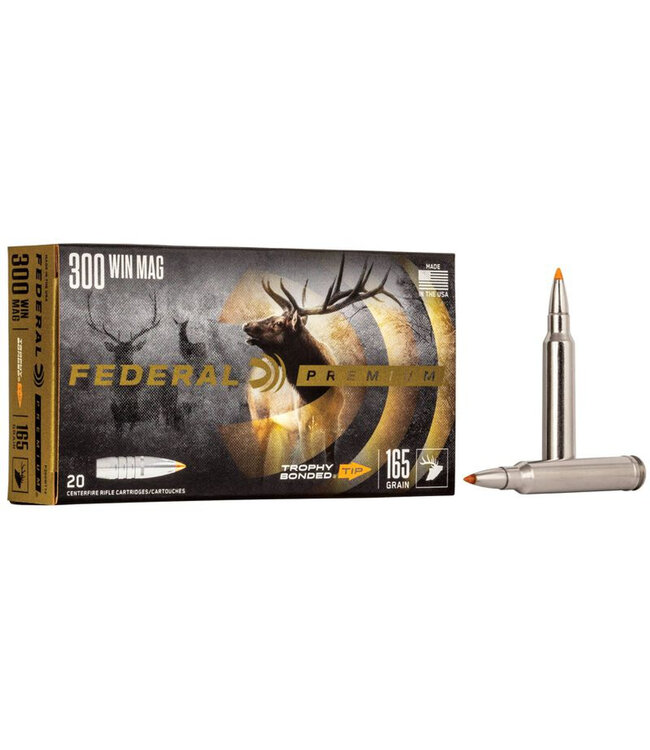 Premium Trophy Bonded Rifle Ammunition 300 Win Mag - 165gr